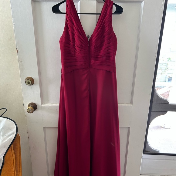 Azazie Flora - Burgundy / A14 - Picture 2 of 4